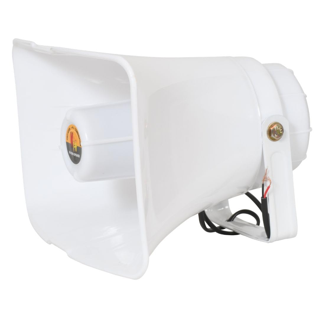 kh PA Horn Speaker for Indoor Outdoor Portable PA with 8 Ohms Impedance & 40 Watts Peak Power