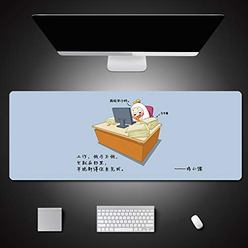 Preisvergleich Produktbild Großes Xl-Gaming-Mauspad Verriegelungskante Computer Rutschfestes Speed-Gaming Großes Mauspad Gummi-Notebook-Tastatur Schreibtischmatte 900X450X3Mm