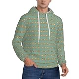 Material cómodo y suave: hecha de tela polar japonesa, esta sudadera con capucha con estampado de carlino de yoga es suave y cómoda. El forro interior está cepillado para mayor calidez y una sensación acogedora.