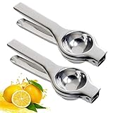 Clip De LimóN Manual En Acero Inoxidable Exprimidor De LimóN Exprimidor De Mano De CíTricos Exprimidor Manual Acero Inoxidable Lemon Prensa De Mano Jugo De Clip Fruta Para LimóN Y Naranjas (2 Piezas)