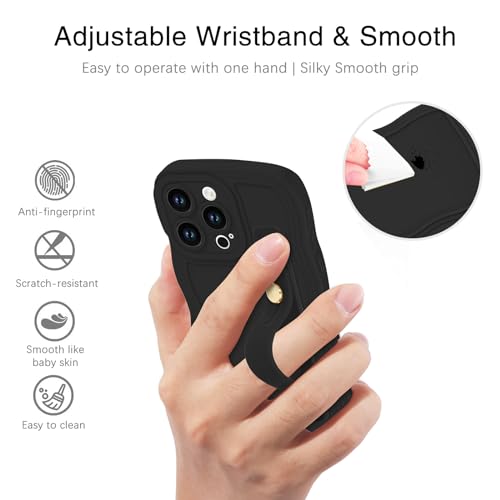 Coque iPhone 15 Pro avec dragonne ajustable et béquille intégrée - 2