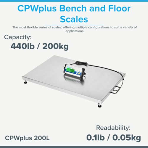 Báscula de piso Adam Equipment CPWplus 200L 200kg capacidad miniatura 3