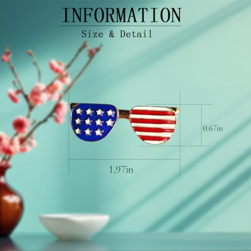 Image of USA Flag Brooch Pin Souvenir for United States of 2026 Veteran's Day Pin Patriotic Accessories Independence Day Decor Gifts for Sister