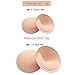 ONDY Bra Insert Pads 2 Pairs, Round Breast Enhancers,Invisible Bra Push Up Pad for Yoga Sports Bra (C/D) Beige