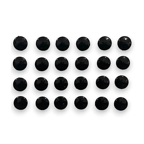 kit de Imãs Para Geladeira e quadro magnético decorativo 24 Unidades - Bolinha Preto