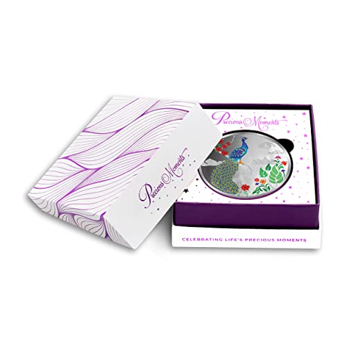 Image of Precious Moments Peacock Rangoli Silver Coin 10 Gram | 20 Gram | 50 Gram | 100 Gram BIS Hallmarked 999 Purity with Gift Box by ACPL