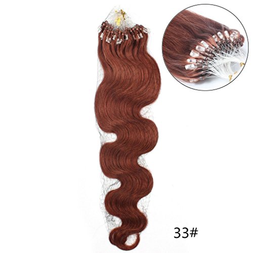 Extensions cheveux humains brésiliens extensions micro ring boucles ondulées
