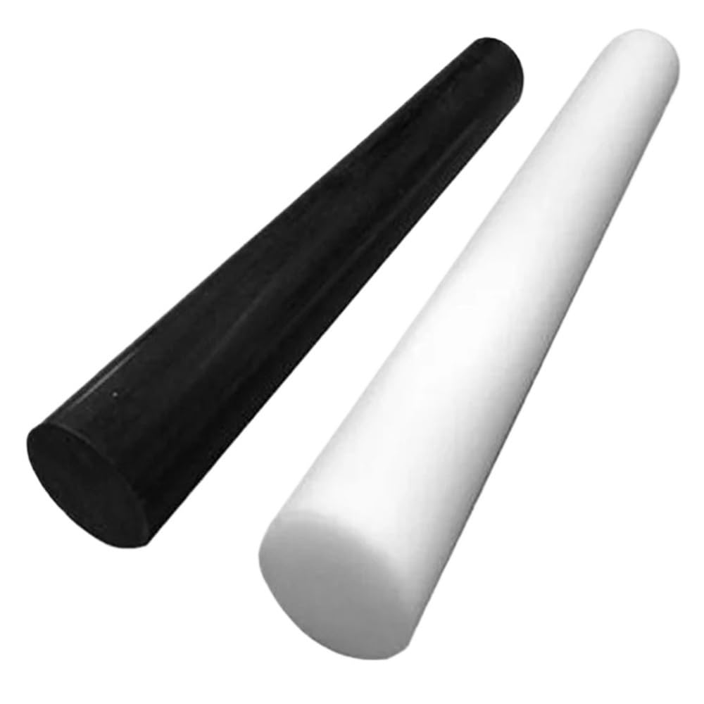 5 Stück POM-Rundstäbe – Acetal-Copolymer, wiederverwendbare Kunststoffstäbe for elektrische Geräte, Durchmesser 15–55 mm(Black,50x1000mm)