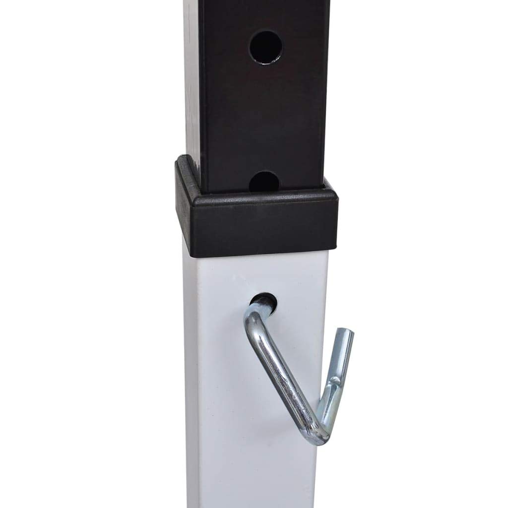 Homgoday Soporte para sentadillas con barra y juego de mancuernas de 77 libras