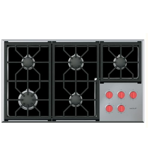 Premium Plus Stove Protectors for WOLF Gas Cooktop Model CG365PS, Custom Cut, Easy to Clean Stove Liner, Made in the USA.