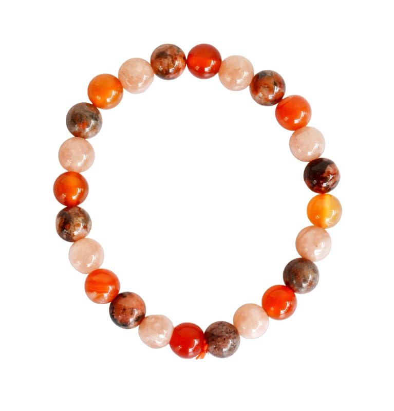Soothing Crystals Sacral Chakra Bracelet for Men & Women Lab Certified, Carnelian, Sunstone & Fire Agate for Passion, Joy, & Inner Strength - 8 mm Natural Healing Beads (B0CGVLGHWC) Amazon Price History, Amazon Price Tracker