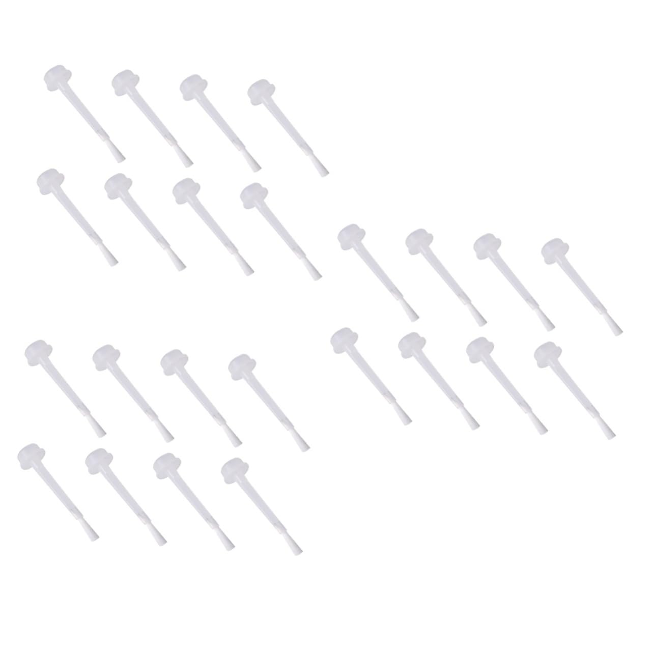 FRCOLOR 3 Set Da 100 Pezzi Di Pennelli Per Immersione Per Unghie Pennelli Per Liquidi Di Ricambio Per Smalto Bianco Per Nail Art Efficiente