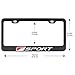 2 Pack F Sport Logo Car License Plate Frame for Lexus,Stainless Steel Auto Plate Frames Frames to Protect Plates,with Screw Caps Cover Set Suit,for All car (F Sport)