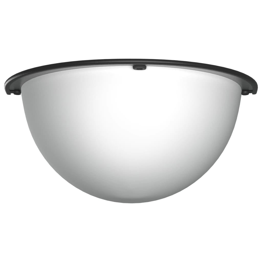 vidaXL Miroirs de Circulation en Demi-dôme 2 pcs Ø40 cm Acrylique, rétroviseur, Miroir de Circulation Convexe, sécurité routière