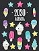 Crème Glacée Agenda 2020: Agenda avec Espaces pour Notes | Pour l’Organisation à la Maison ou au Bureau
