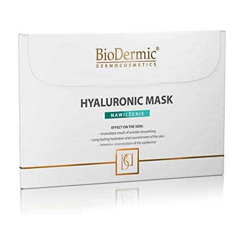Beauty Face Mask Made in EU from Natural Ingredients | Smoothing Hydration Hyaluronic Acid for Intense Regeneration and Longlasting Nutrition of Dry Skin Cover