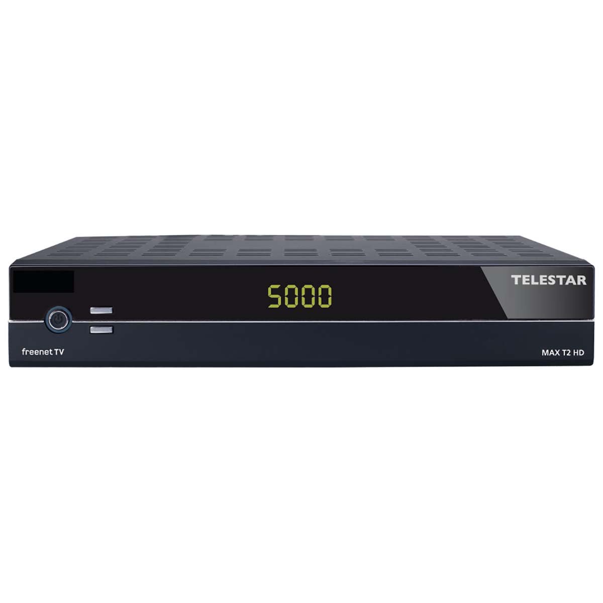 TELESTAR MAX T2 HD – DVB-T2 Receiver (inkl. 3 Monate freenet TV, auch geeignet für DVB-C, HDMI, Scart, Metallgehäuse) – Schwarz