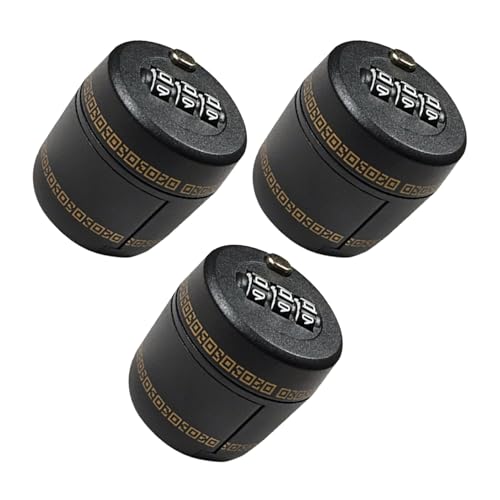 CLISPEED Tappo di Chiusura per Bottiglie di Vino Lucchetto a Combinazione 3 Cifre Tappo Antifurto in Plastica Resistente Protezione per Bar Ristoranti e Viaggi Set da 3 Pezzi