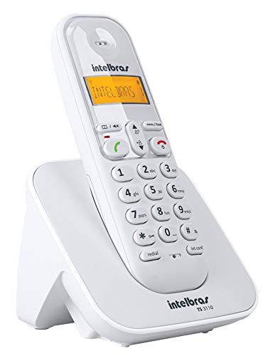 Kit Telefone sem fio TS 3110 Com 4 Ramal Adicional Intelbras Branco Dect 6.0