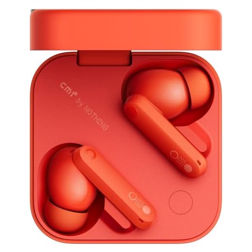 CMF by Nothing Buds Pro 2 Auricolari wireless con Audio HiFi, Cancellazione attiva del rumore ibrida da 50dB, 6 microfoni HD e Effetto audio spaziale, 2025 - Arancione