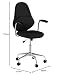 Sillón Cribel Zunica, Textura de Metal Cromado, Negro