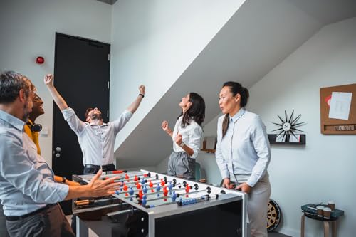 Garlando Kickertisch ITSF Master Champion, offizieller Turnier Fußballtisch,Wettkampf ITSF Spielstangen, robuster und stabiler 80 kg, Profi Tischfußball,Turnier-Tischkicker, Made in Italy, vormontiert – Bild 3