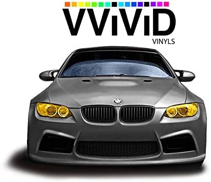 Image of VViViD Air Tint Golden Yellow Headlight /Tail Light Window Tint (17.9 Inch x 48 Inch Large roll)