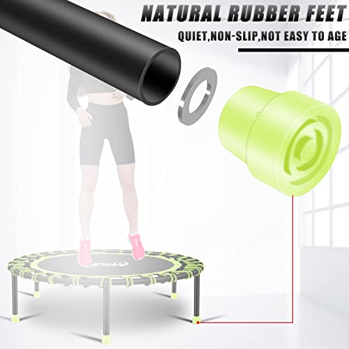 Image of Newan 40 inch-48 inch Silent Mini Trampoline Fitness Trampoline Bungee Rebounder Jumping Cardio Trainer Workout for Adults-Max Limit 330lbs