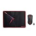 Price comparison product image Redragon M652-BA Wireless Gaming Mouse and Mouse Pad Set, 2.4G Wireless Optical Mouse with 2400 DPI and Mouse Pad Combo for Notebook, PC, Laptop, Computer, Mac