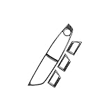 CROTRIM Carbon Fiber Door Armrest Window Switch Cover for BMW 5 Series F10 F11 2011-2015