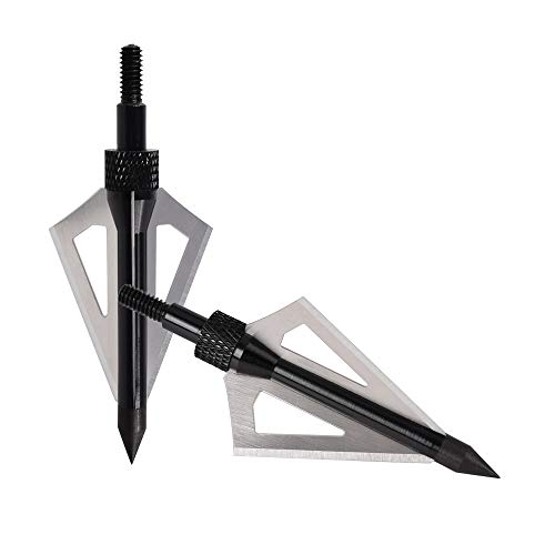 Foto von NIKA ARCHERY 12 Stück Pfeilspitzen 100 Körner Jagdspitzen für Carbonpfeile, Armbrüste, Aluminiumpfeile und Glasfaserpfeile Outdoor Bogenschießen Jagd
