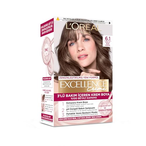 L'Oréal Paris Excellence Creme 6.1 Hellbraun Haarfarbe