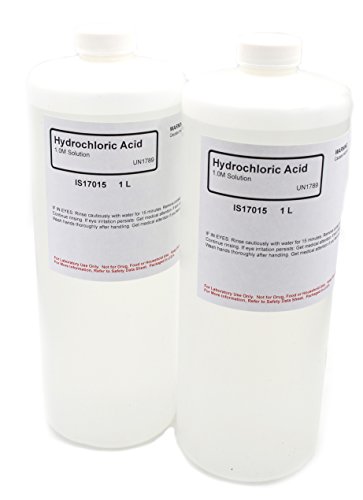 ALDON Innovating Science Hydrochloric Acid Solution, 1.0M, 1L, Case of 2 - The Curated Chemical Collection