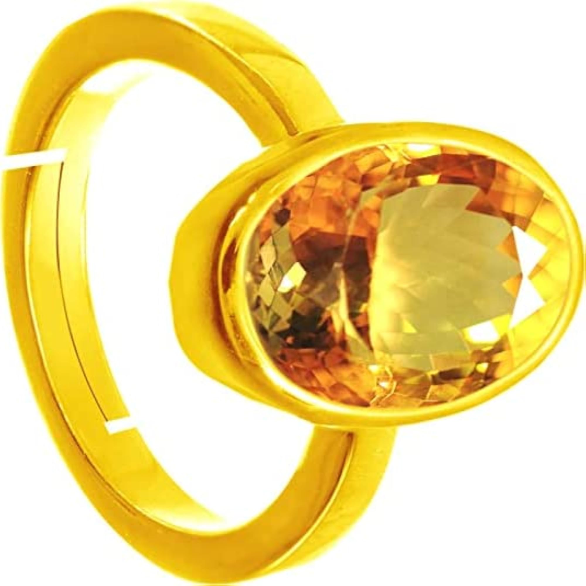 Natural Yellow Topaz Adjustable Ring, Lab Certified