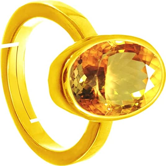 Bague en argent sterling avec topaze citrine pour accessoiriser vos tenues