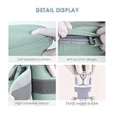 SONARIN Hipseat Baby Carrier,Ergonomic Waist Stool Seat Pure Cotton Hip Seat Carrier with Safety Belt Protection & Single Shoulder Strap,Multi Positions for Infant Toddler Child(Green) - Image 5