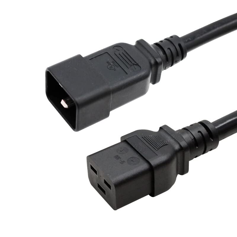 ZING EAR EE.UU. estándar americano C19 enchufe hembra a C20 macho enchufe 1m 2m 3m OEM IEC 320 C19 cambio C20 cable de alimentación