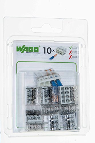 WAGO® Terminal 8 Wire Junction Box Terminal 2273-208/996-010 (Pack of 10), transparent - Image 2