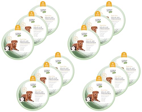 Image of Citrus Magic Pet Odor Absorbing Solid Air Freshener for Home, Air Purifier, Fresh Citrus, Must have Pet Supplies, 8 Oz (Pack of 12)