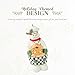 Spode Snowman Baker Ornament - Festive Holiday Decor Accent in Dolomite - Traditional Christmas Ornament for Tree Trimming & Seasonal Gifting - Minimalist Home Decoration