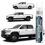 Bright white(PW7/GW7) Touch Up Paint Compatible with Dodge Ram, Car Paint Pen Scratch Repair Two-In-One Touch Up Paint, Premium Car Scratch Remover for Deep Scratches