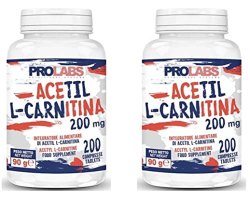 Prolabs Acetil l-carnitina 200 compresse (pack 2 confezioni) - acetyl carnitina