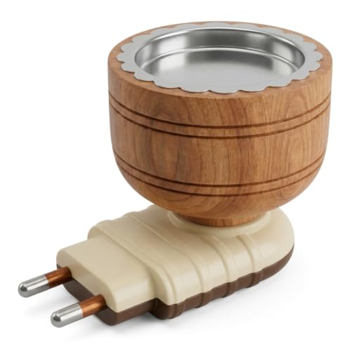 Image of Sheesham Wooden Kapoor Dani | Camphor Diffuser, Bakhoor Burner, Dhoop Dani & Incense Burner | Natural Wood Aroma Holder for Home, Office & Daily Use (Pack of 1)