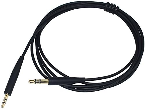 Aquelo QC35 II Headphone Replacement Cord Cable Compatible for Bose QuietComfort 35 (Series II),Bose On-Ear 2/OE2/OE2i/QC25/QC35/Soundlink/SoundTrue Wireless Headphones(Black)