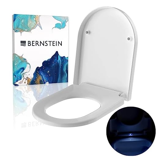 BERNSTEIN WC-Sitz Soft-Close U1002 mit LED-Beleuchtung - Weiß glänzend