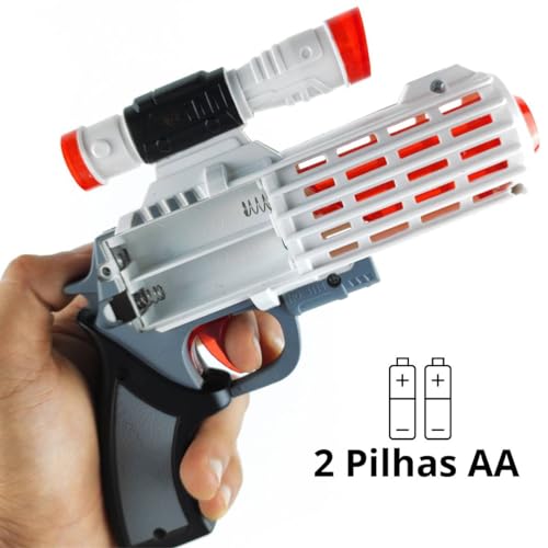 Brinquedo kit Guardião Espacial Espada Pistola máscara pilha