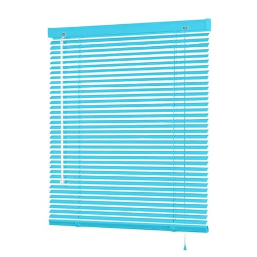 AJTXCSFOQL Persiana de Aluminio Venecianas para Ventanas y Puertas 48 56 98 120 76 66 100 104 130 145 165 150, Protección Solar y Privacidad, Montaje Incluido, Persianas Veneciana A Medida(Sky Blue)