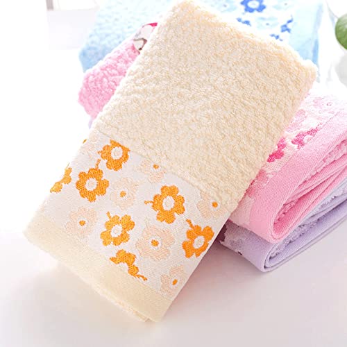 Serviette visage en bambou motif prune pour routine beauté - 6