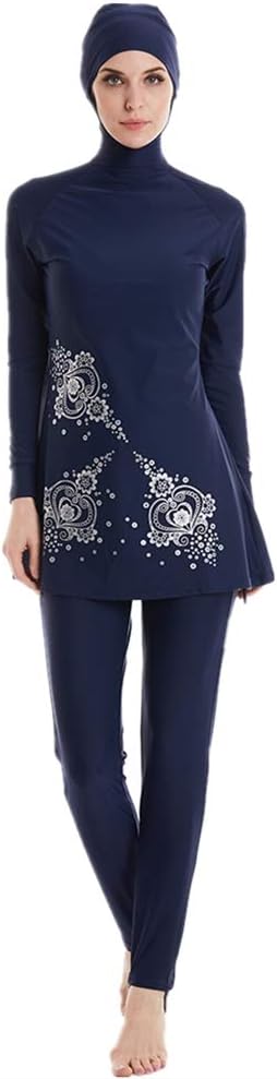 Modest Swimwear for Women Long Sleeve Swimsuit Burkini Modesty Swimming Costume Rash Guard Surfing Suit Beachwear