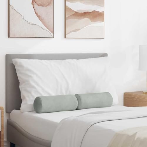 Coussin traversin déhoussable rembourré avec dossier antidérapant gris